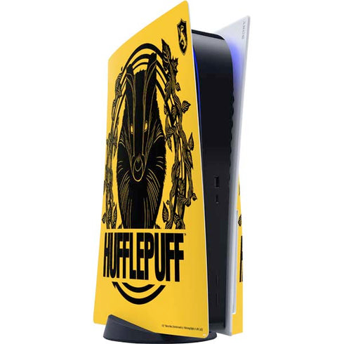 Wizarding Worlds Harry Potter Hufflepuff Illustration PS5 Console Skin