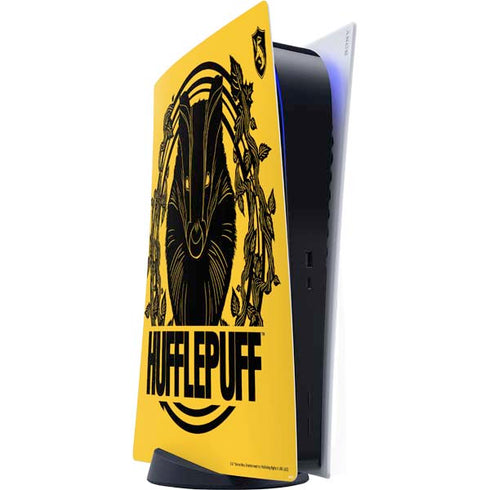 Wizarding Worlds Harry Potter Hufflepuff Illustration PS5 Digital Edition Console Skin
