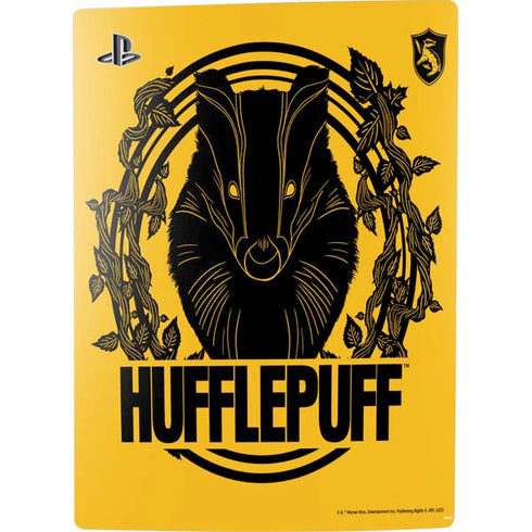 Wizarding Worlds Harry Potter Hufflepuff Illustration PS5 Digital Edition Console Skin