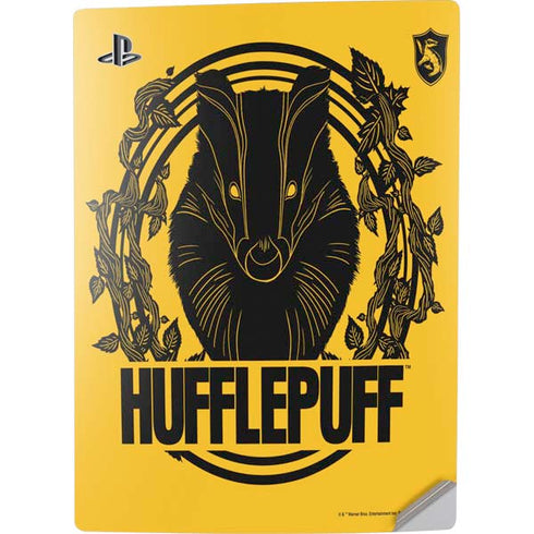 Wizarding Worlds Harry Potter Hufflepuff Illustration PS5 Digital Edition Console Skin