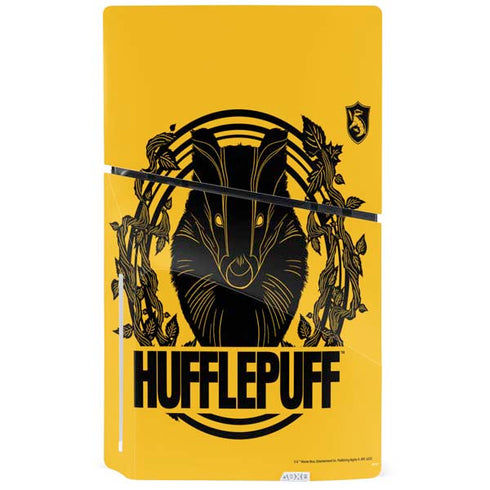 Wizarding Worlds Harry Potter Hufflepuff Illustration PS5 Slim Disk Console Skin