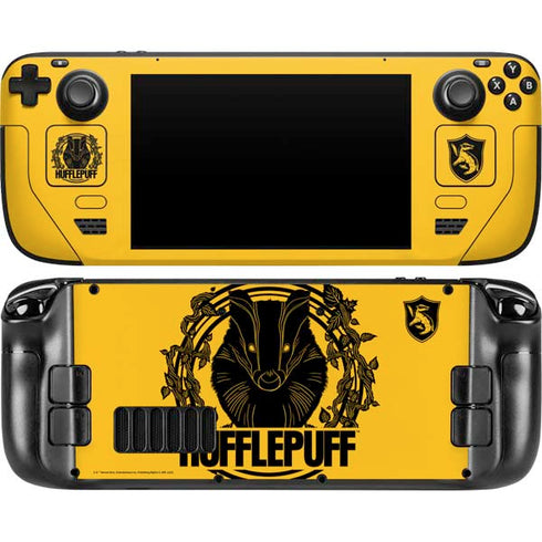 Wizarding Worlds Harry Potter Hufflepuff Illustration Steam Deck Handheld Gaming Computer Skin