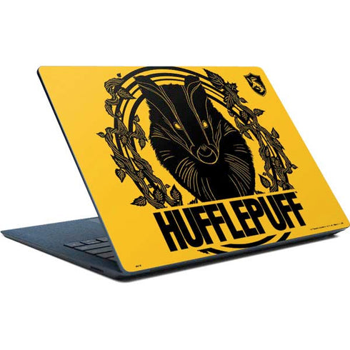 Wizarding Worlds Harry Potter Hufflepuff Illustration Surface Laptop Skin