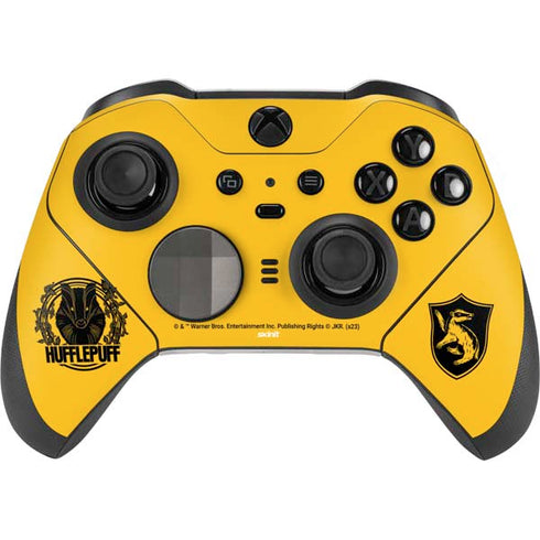 Wizarding Worlds Harry Potter Hufflepuff Illustration Xbox Elite Wireless Controller Series 2 Skin
