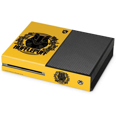Wizarding Worlds Harry Potter Hufflepuff Illustration Xbox One Console Skin