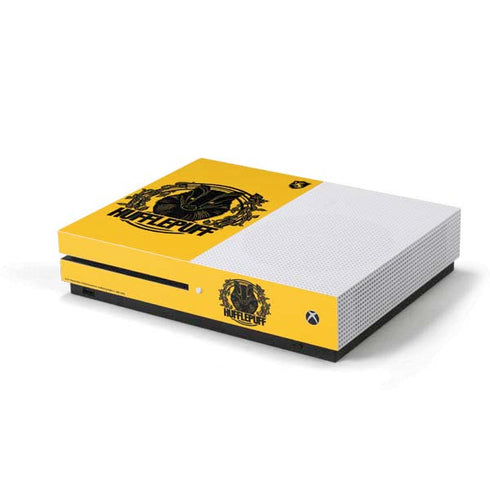 Wizarding Worlds Harry Potter Hufflepuff Illustration Xbox One S Console Skin