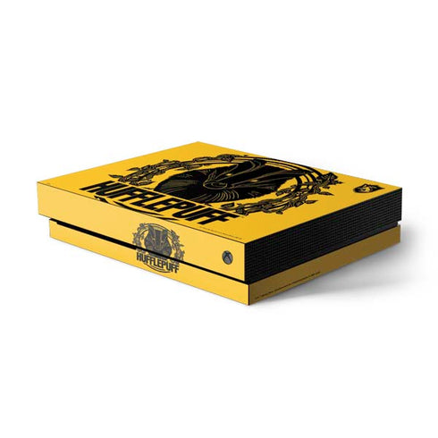 Wizarding Worlds Harry Potter Hufflepuff Illustration Xbox One X Console Skin