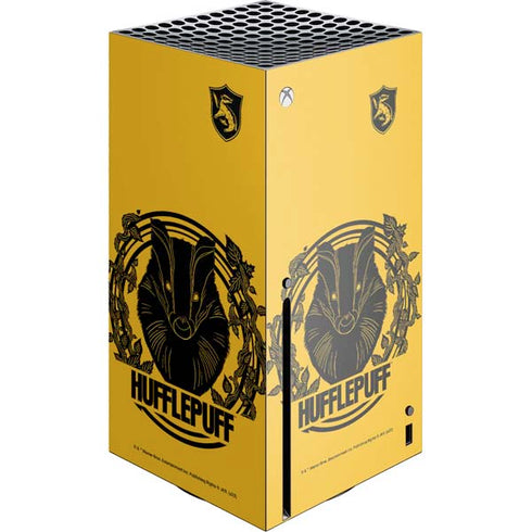 Wizarding Worlds Harry Potter Hufflepuff Illustration Xbox Series X Console Skin