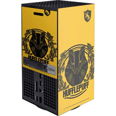 Wizarding Worlds Harry Potter Hufflepuff Illustration Xbox Series X Console Skin