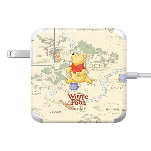 Disney Winnie the Pooh Hundred Acre Wood 85W Power Adapter (15 and 17 inch MacBook Pro Charger) Skin