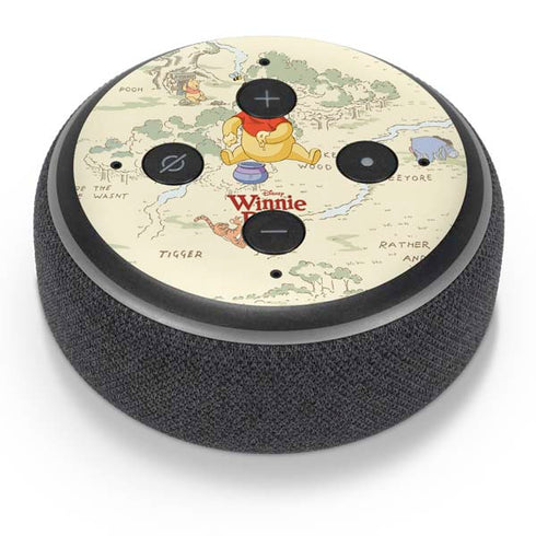 Disney Winnie the Pooh Hundred Acre Wood Amazon Echo Dot Skin