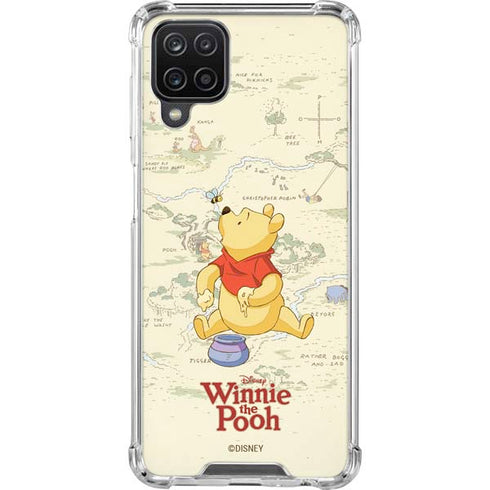 Disney Winnie the Pooh Hundred Acre Wood Galaxy A12 Clear Case