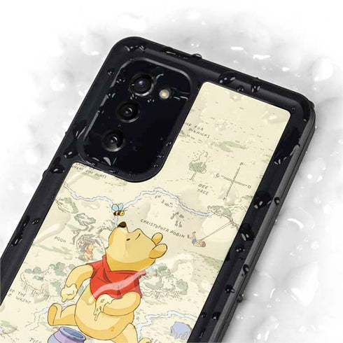 Disney Winnie the Pooh Hundred Acre Wood Galaxy Note20 5G Waterproof Case