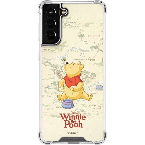 Disney Winnie the Pooh Hundred Acre Wood Galaxy S22 Plus Clear Case