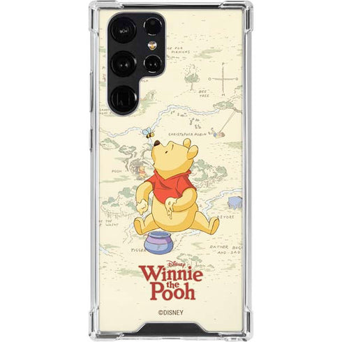 Disney Winnie the Pooh Hundred Acre Wood Galaxy S24 Ultra Clear Case