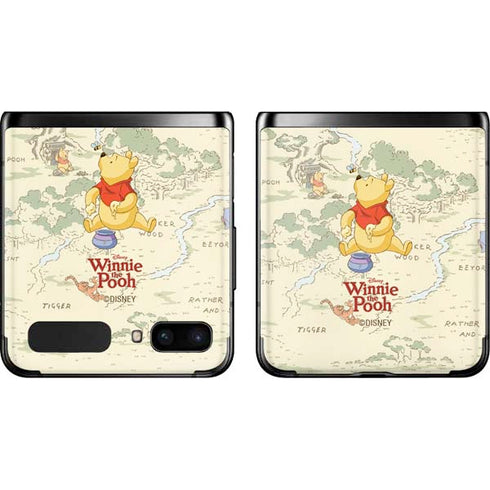 Disney Winnie the Pooh Hundred Acre Wood Galaxy Z Flip Skin
