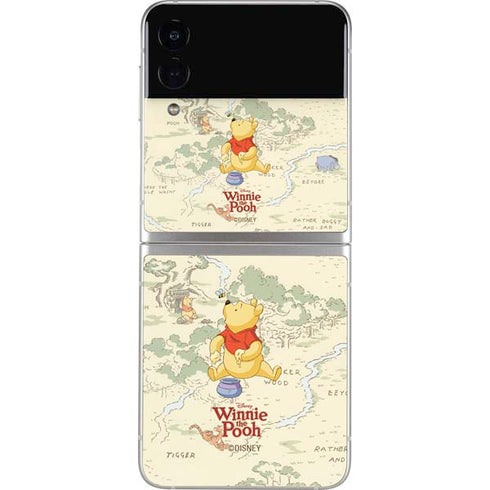Disney Winnie the Pooh Hundred Acre Wood Galaxy Z Flip4 5G Skin