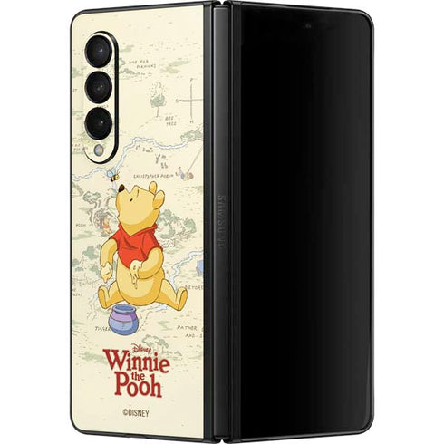 Disney Winnie the Pooh Hundred Acre Wood Galaxy Z Fold3 5G Skin