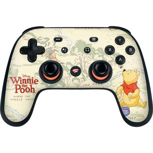 Disney Winnie the Pooh Hundred Acre Wood Google Stadia Controller Skin