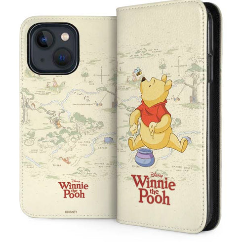 Disney Winnie the Pooh Hundred Acre Wood iPhone 13 Folio Case