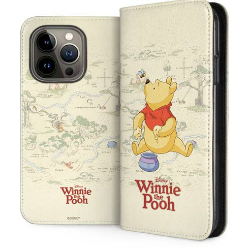 Disney Winnie the Pooh Hundred Acre Wood iPhone 13 Pro Folio Case