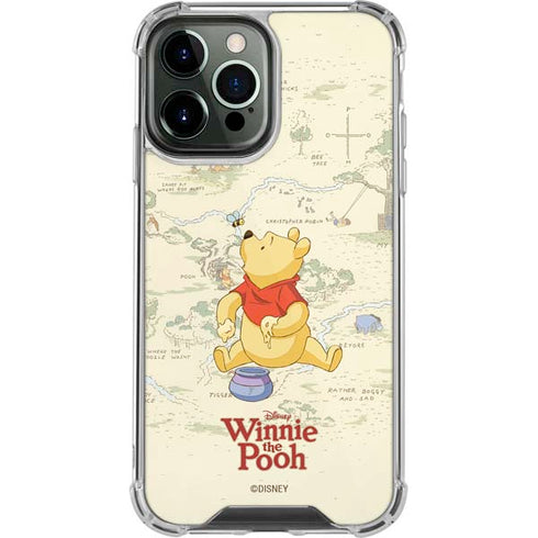 Disney Winnie the Pooh Hundred Acre Wood iPhone 13 Pro Max Clear Case