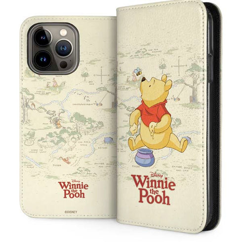 Disney Winnie the Pooh Hundred Acre Wood iPhone 13 Pro Max Folio Case