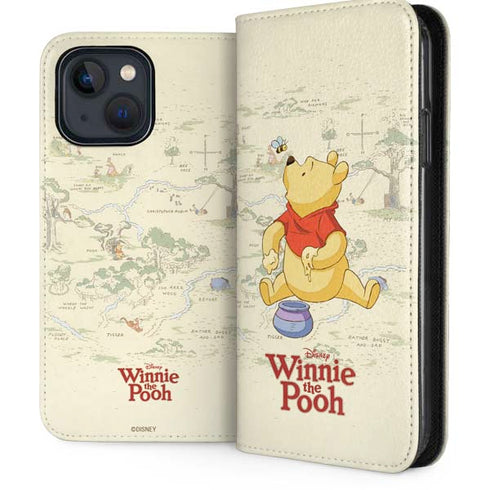 Disney Winnie the Pooh Hundred Acre Wood iPhone 14 Plus Folio Case