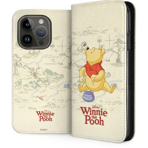 Disney Winnie the Pooh Hundred Acre Wood iPhone 14 Pro Folio Case