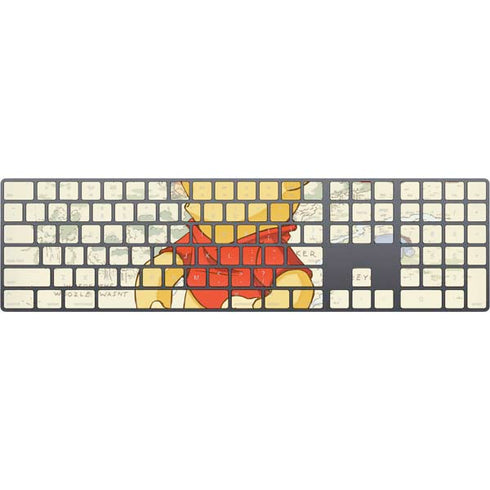 Disney Winnie the Pooh Hundred Acre Wood Magic Keyboard with Numeric Keypad Skin