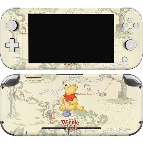 Disney Winnie the Pooh Hundred Acre Wood Nintendo Switch Lite Skin