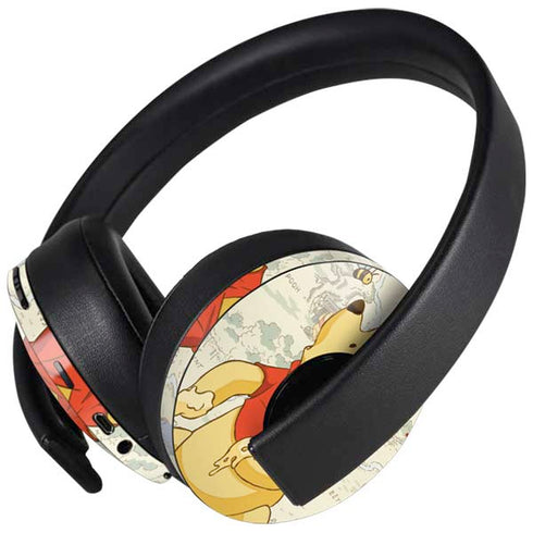 Disney Winnie the Pooh Hundred Acre Wood PlayStation 4 Gold Wireless Headset Skin