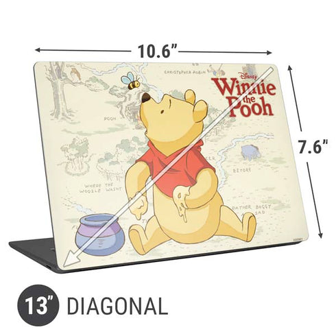 Disney Winnie the Pooh Hundred Acre Wood Universal Laptop 13in (10.6 x 7.6in) Skin