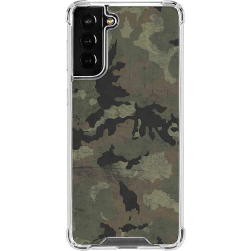 Hunting Camo Galaxy S21 FE Clear Case