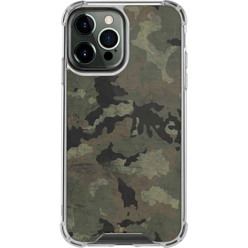 Hunting Camo iPhone 13 Pro Max Clear Case