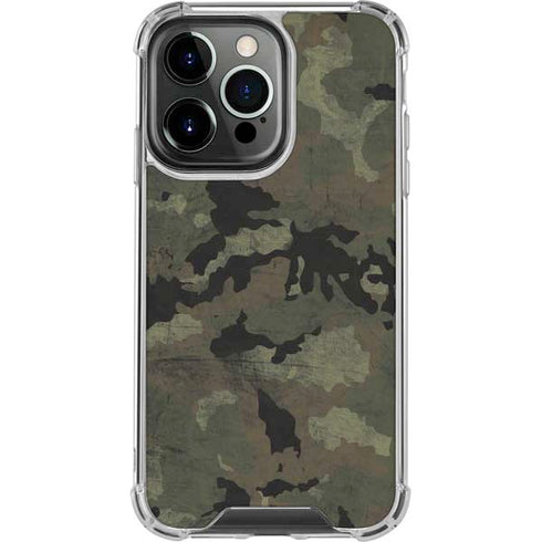Hunting Camo iPhone 14 Pro Clear Case