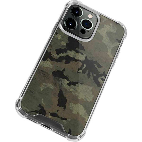Hunting Camo iPhone 15 Pro Clear Case
