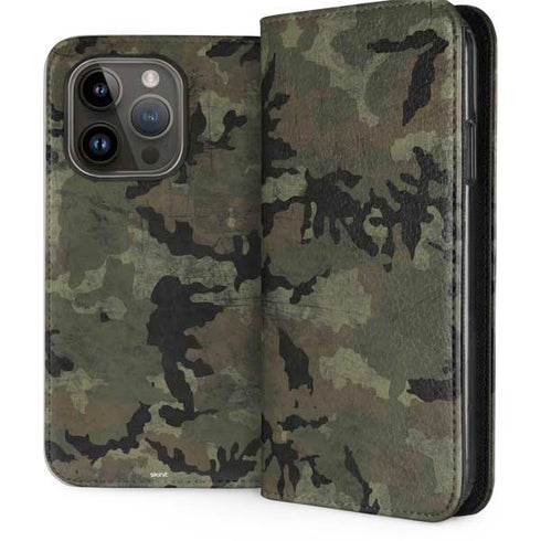 Hunting Camo iPhone 14 Pro Folio Case