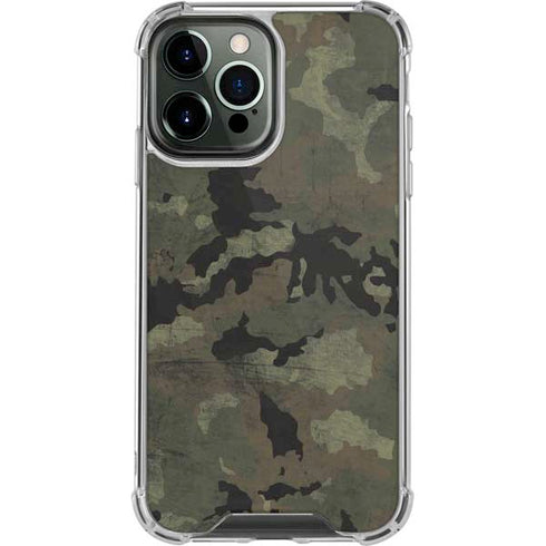 Hunting Camo iPhone 15 Pro Max Clear Case