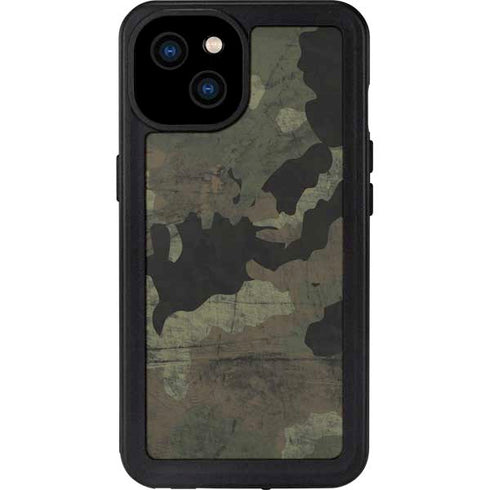 Hunting Camo iPhone 15 Plus Waterproof Case