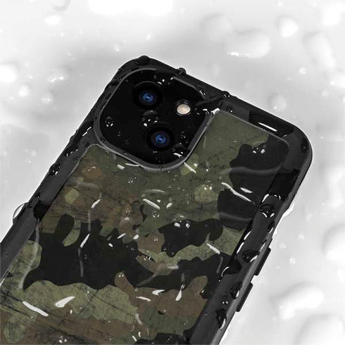Hunting Camo iPhone 15 Plus Waterproof Case