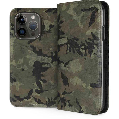 Hunting Camo iPhone 15 Pro Folio Case