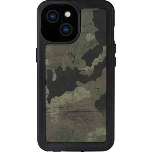 Hunting Camo iPhone 15 Waterproof Case