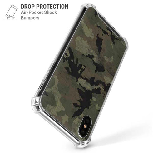 Hunting Camo iPhone XS Max Clear Case