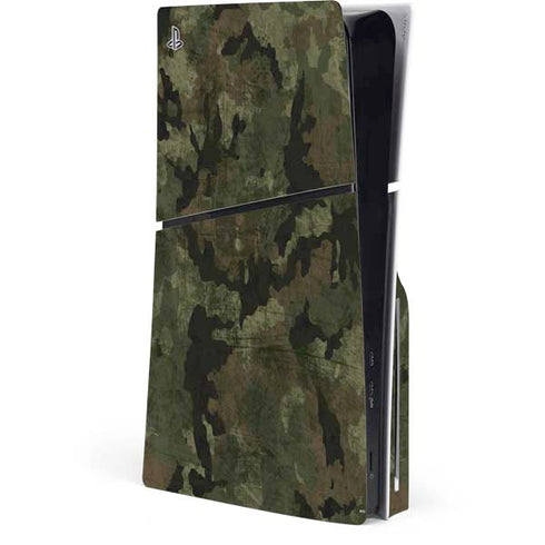 Hunting Camo PS5 Slim Disk Console Skin