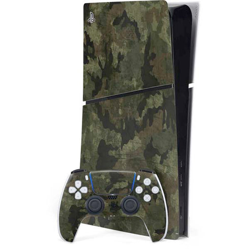 Hunting Camo PS5 Slim Digital Edition Console Skin