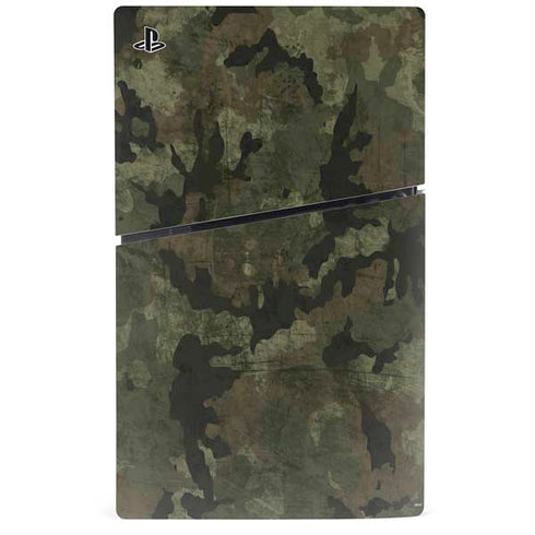 Hunting Camo PS5 Slim Digital Edition Console Skin