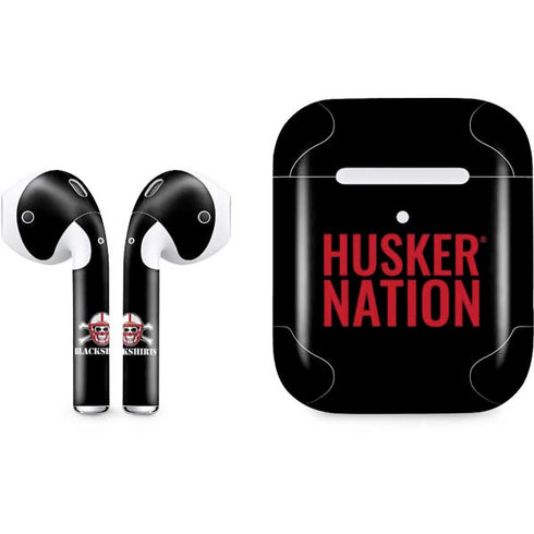 University of Nebraska Husker Nation Apple AirPods 2 Skin