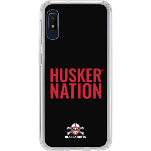 University of Nebraska Husker Nation Galaxy A10e Clear Case