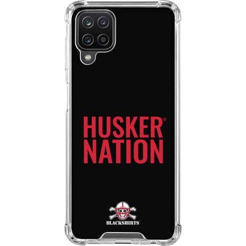 University of Nebraska Husker Nation Galaxy A12 Clear Case